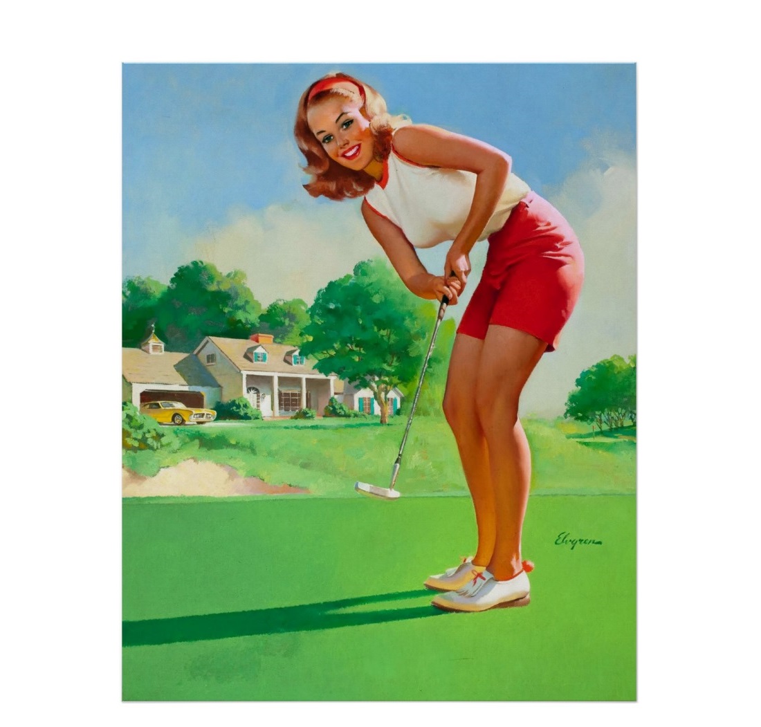 golfer pin-up